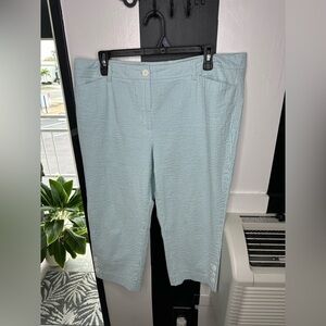 Talbots Pants Women - Petite Blue White